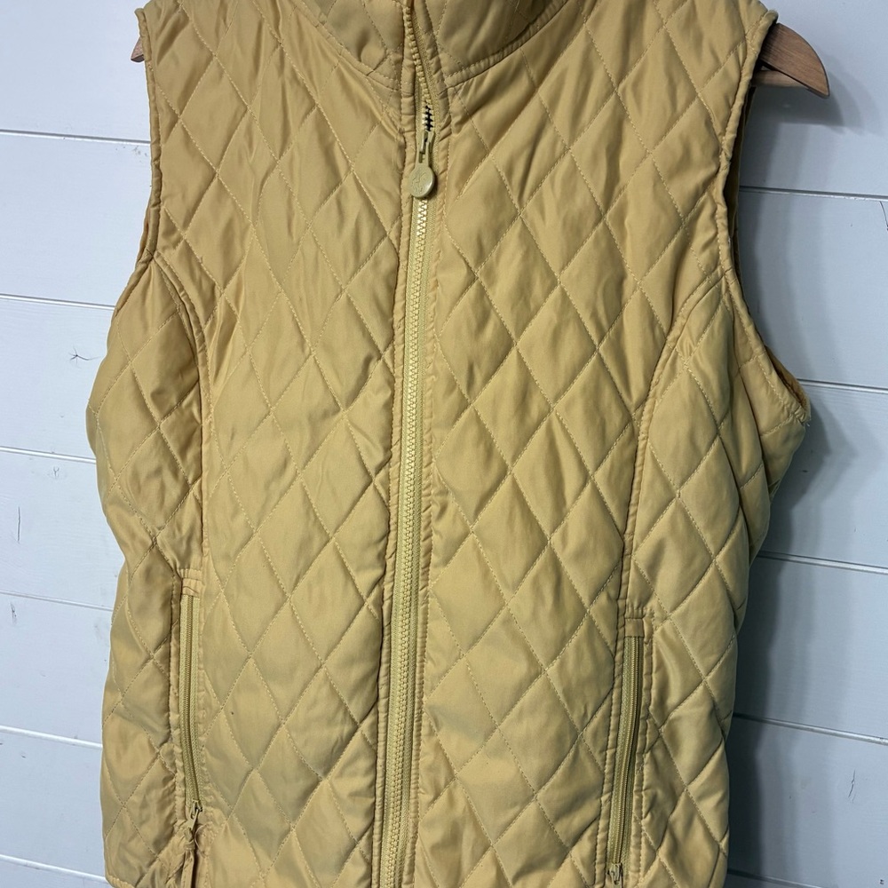 Women's Quilted Tan Vest